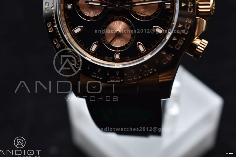 on Edition SH4130 Black Rubber RG Strap Oysterflex 1:1 116518 APSF Best Daytona Dial 0515